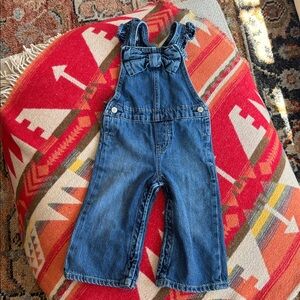 GAP Denim Girls' Overalls with Bow Accent
